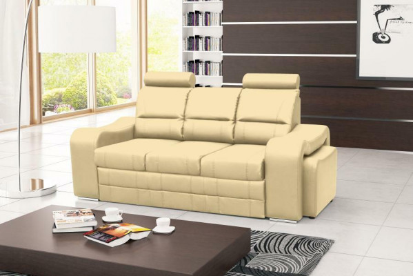 Schlafsofa Klappcouch 3-Sitzer Schlaffunktion + Bettkasten Couch Sofa Klappsofa