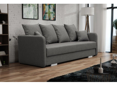 Schlafsofa Stoff 3 Sitz Sofa Couch Textil Polster Neu Garnitur Bettfunktion