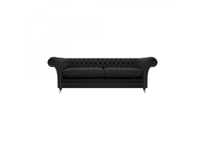 Polstermöbel Schwarz Polstersofa Designer Sofa Zweisitzer Couch Neu Chesterfield