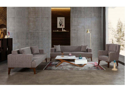 Luxus Sofagarnitur 3+3+1 Couch Sofa Polster Möbel im wohnzimmer