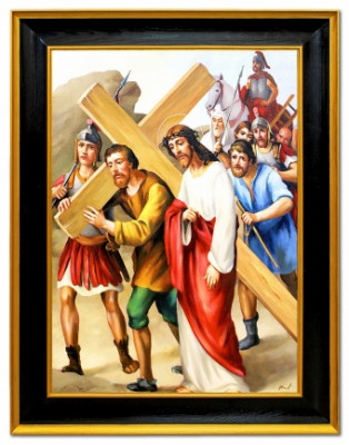 Die Kreuztragung Christi Handarbeit Ölbilder Gemälde Leinwand G119923