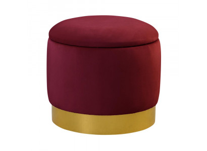 Pouf Fußhocker Rund Sitz Hocker Polsterhocker Sitzhocker Rund Truhen Sitz Neu