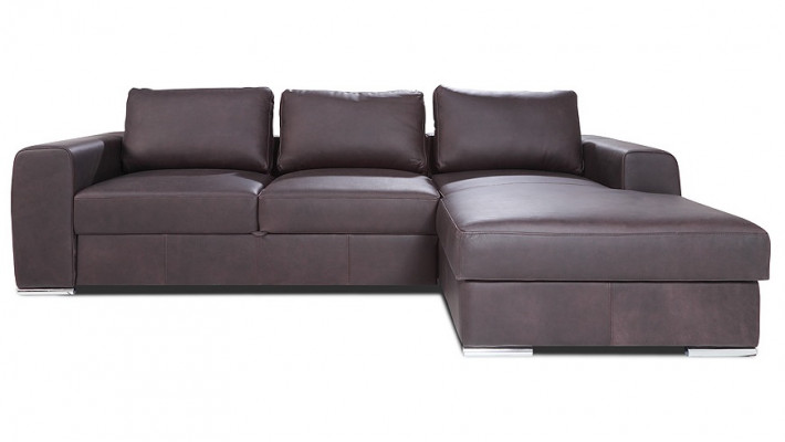 Bettfunktion Ecksofa L-Form Sofa Couch Design Couch Polster Leder Modern Schlaf