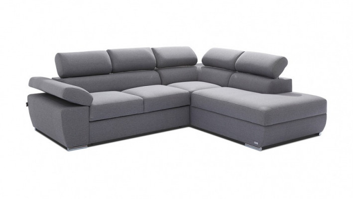 Bettkasten Bettfunktion Ecksofa Stoff L-Form Couch Design Polster Textil Modern