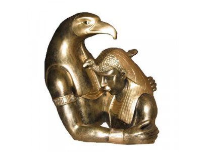 Ägypten Skulptur Ramses II Büste mit  Adler  Ägyptische Figuren Statuen 35 cm