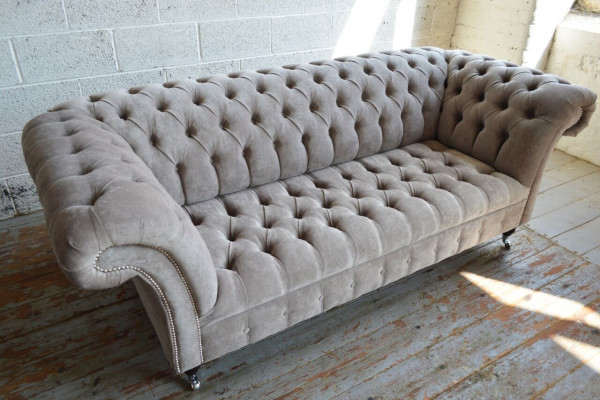 Chesterfield 3 Sitzer Couch Polster Couchen Sitz Wohnzimmer Sofa Dreisitzer Neu