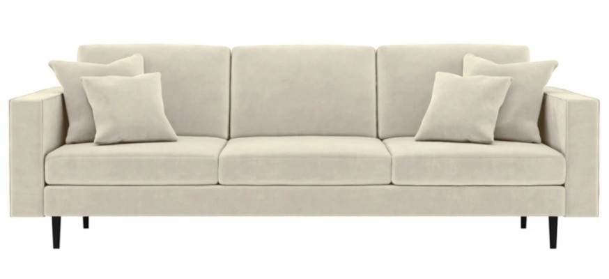 Beige Viersitzer Sofa Stoff Wohnzimmer Design Couchen Polster Sofas Neu Stoff