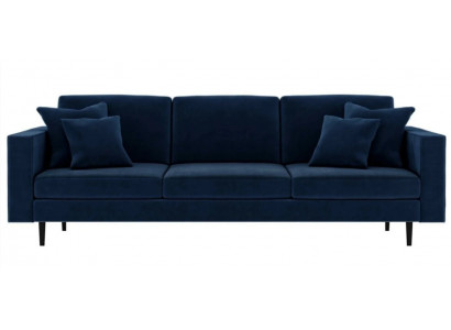 Blau Viersitzer Stoff Wohnzimmer Design Couchen Polster Sofa Sofas Samt Couchen