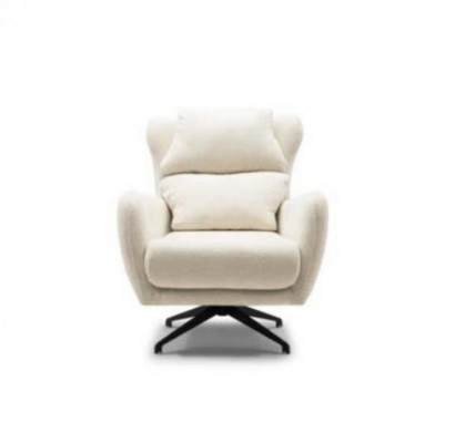 Stoffsessel Sessel Ohrensessel Beige Polster Wohnzimmer Einsitzer Sitz