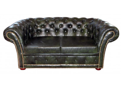 Chesterfield Couch Sofa Garnitur 3 Sitzer Polster Leder Sofas Neu LEICESTERII