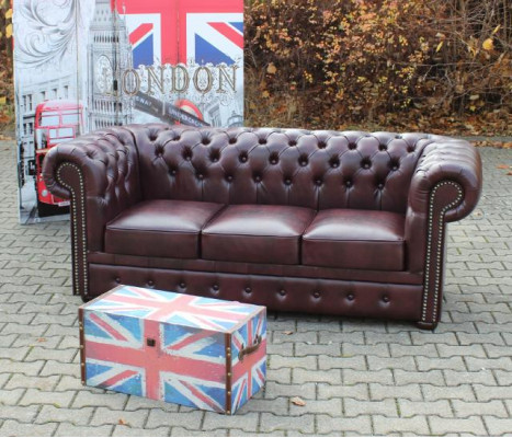 Chesterfield Sofa Couch Polster 3 Sitz Klassische Couchen Garnitur  Neu