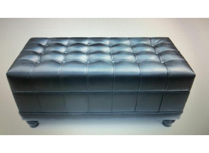 Chesterfield Fußhocker Hocker Ottoman Pufa Fußablage Polster Leder Textil