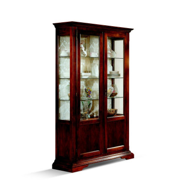 Schicker Designer Italienische Luxus Holz Möbel Barock Stil Schrank Vitrine Wohnzimmer