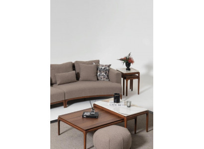 Wohnzimmer 2x Couchtisch Tisch Luxus Design Möbel Braune Tische 2tlg.